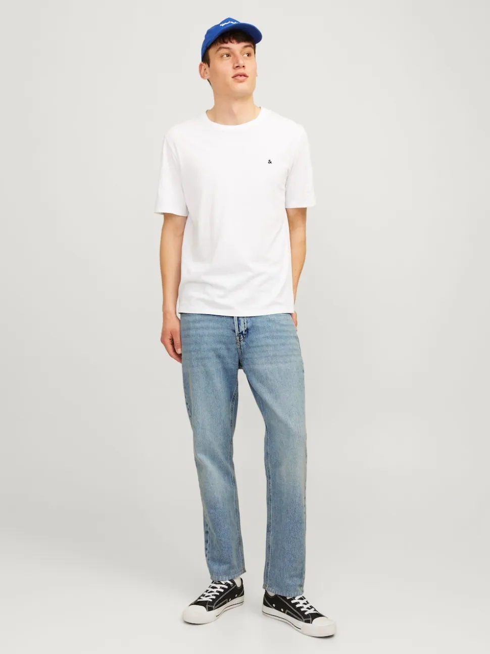 JACK & JONES Light Blue Chrome Relaxed Fit Chris Jeans