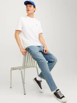 JACK & JONES Light Blue Chrome Relaxed Fit Chris Jeans