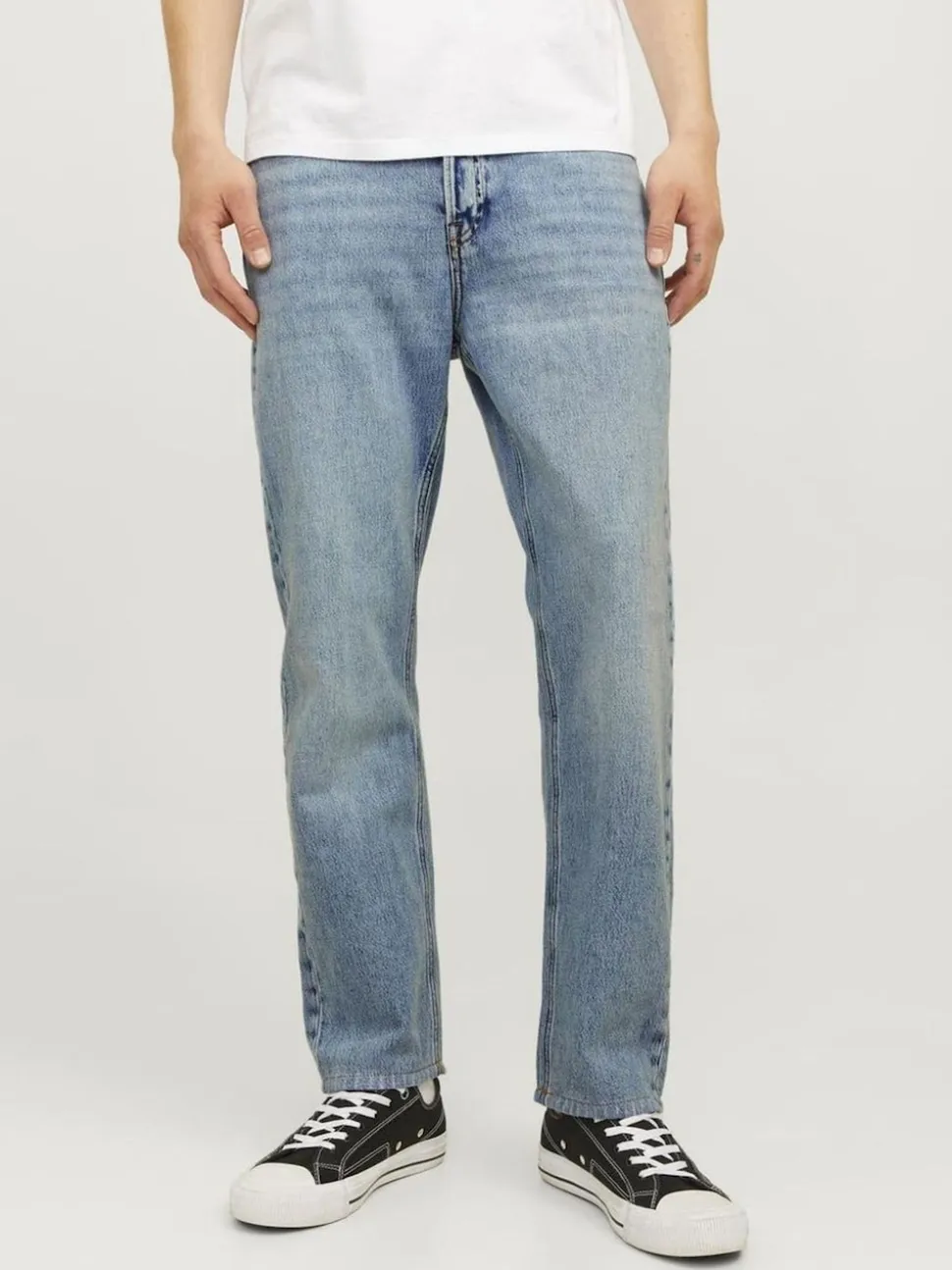 JACK & JONES Light Blue Chrome Relaxed Fit Chris Jeans