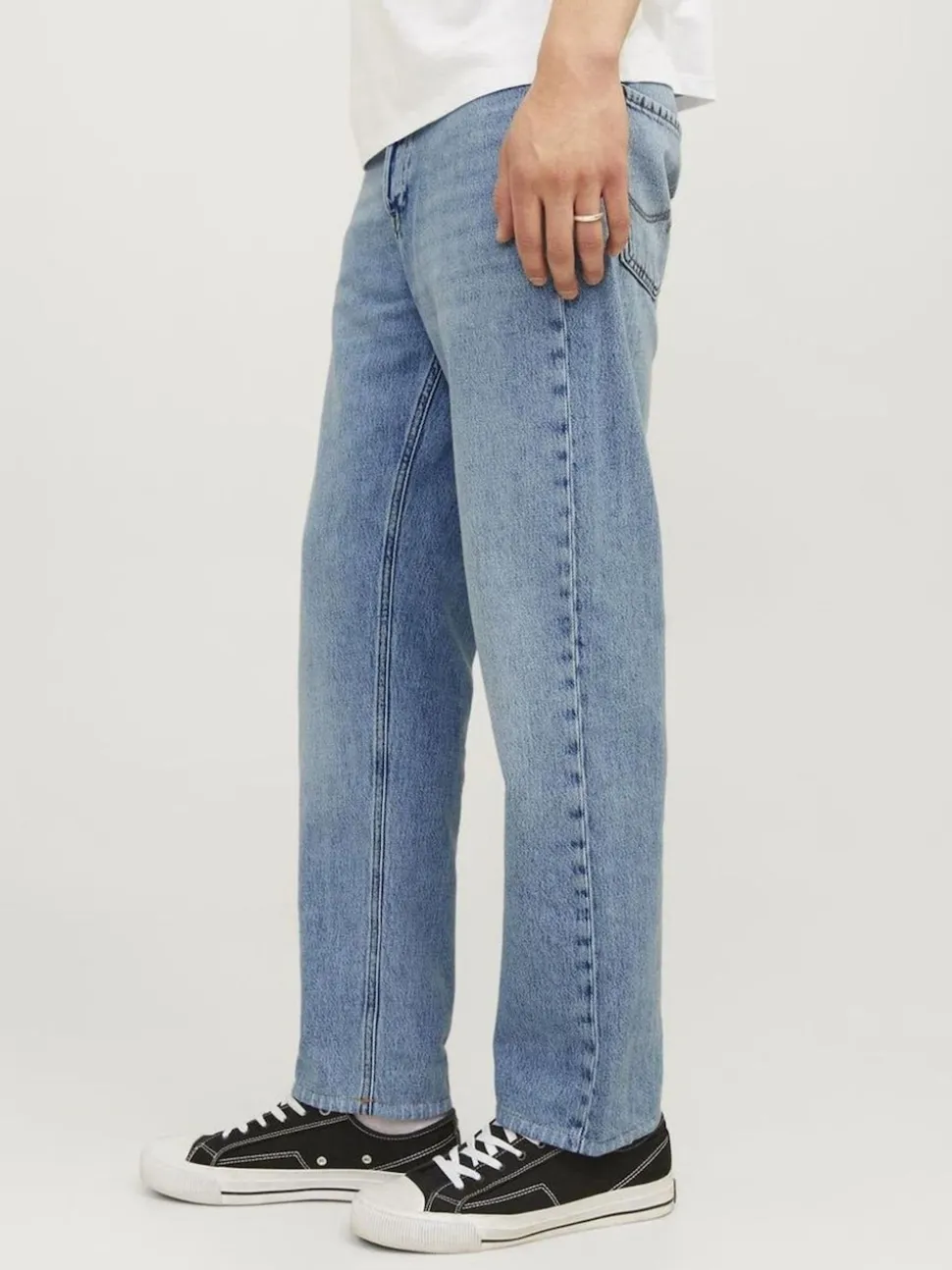 JACK & JONES Light Blue Chrome Relaxed Fit Chris Jeans