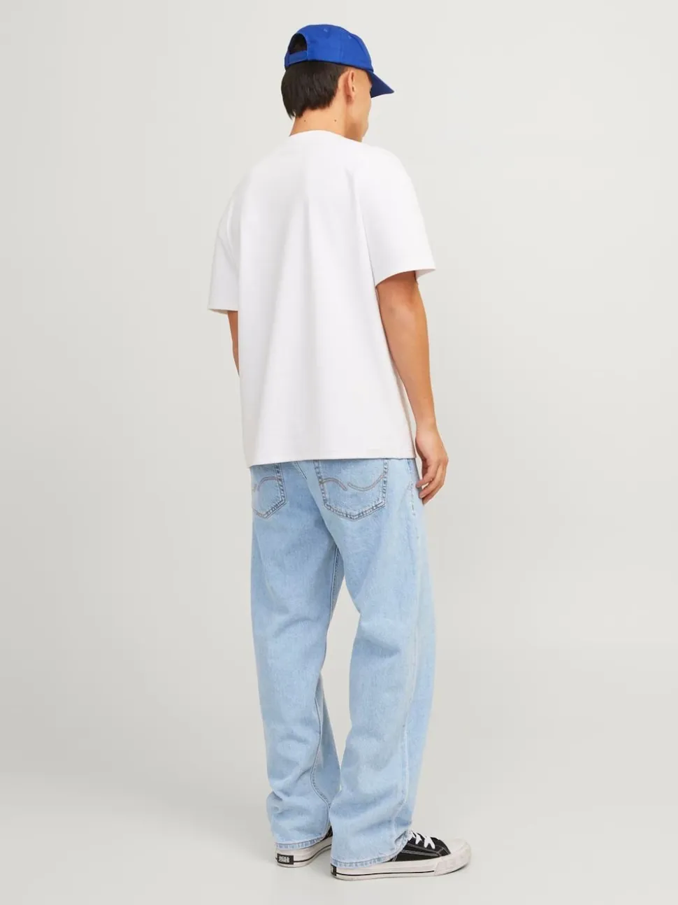 JACK & JONES Light Blue Loose Fit Eddie Jeans