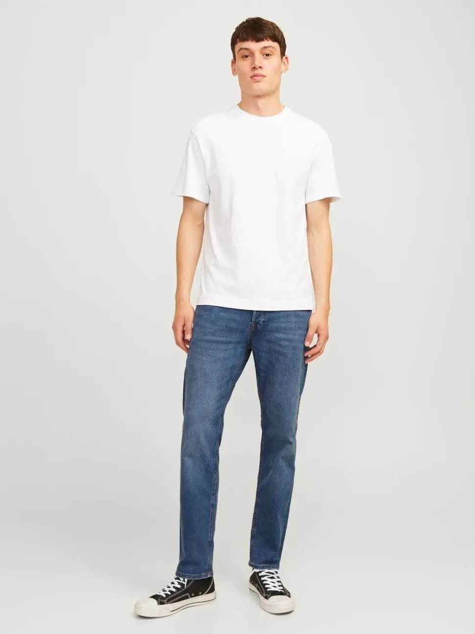 JACK & JONES Light Blue Mike Original Tapered Fit Jeans