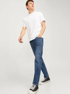 JACK & JONES Light Blue Mike Original Tapered Fit Jeans