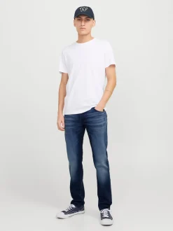 JACK & JONES Light Blue Mike Tapered Fit Jeans