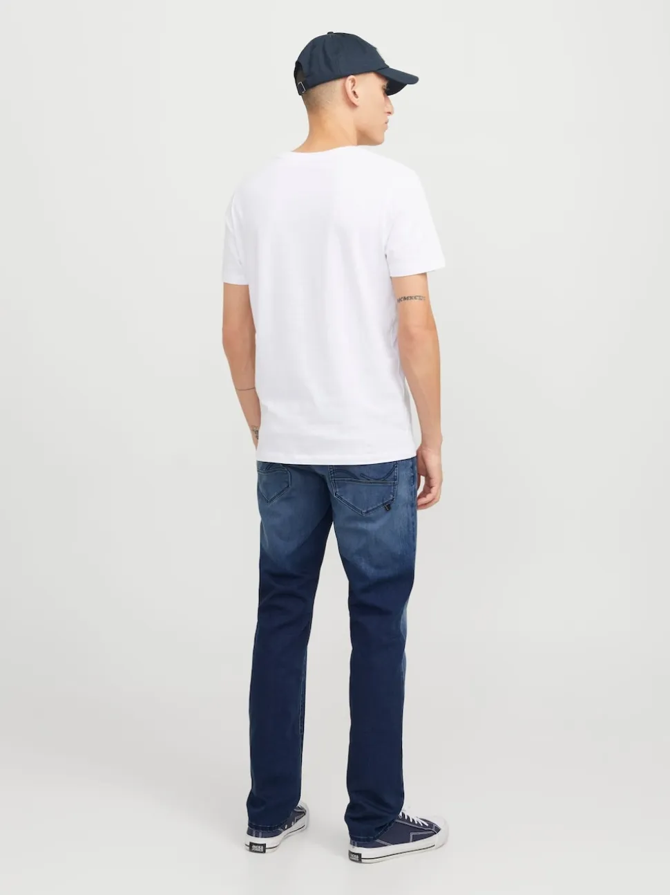 JACK & JONES Light Blue Mike Tapered Fit Jeans