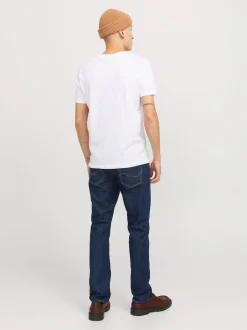 JACK & JONES Mid Blue Glenn Slim Fit Jeans