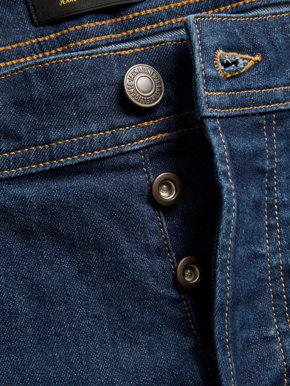 JACK & JONES Mid Blue Glenn Slim Fit Jeans