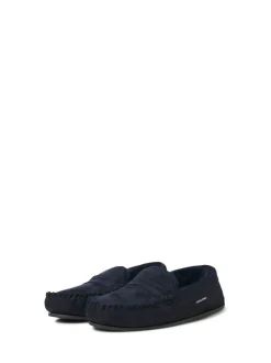 JACK & JONES Navy Moccasin Slippers