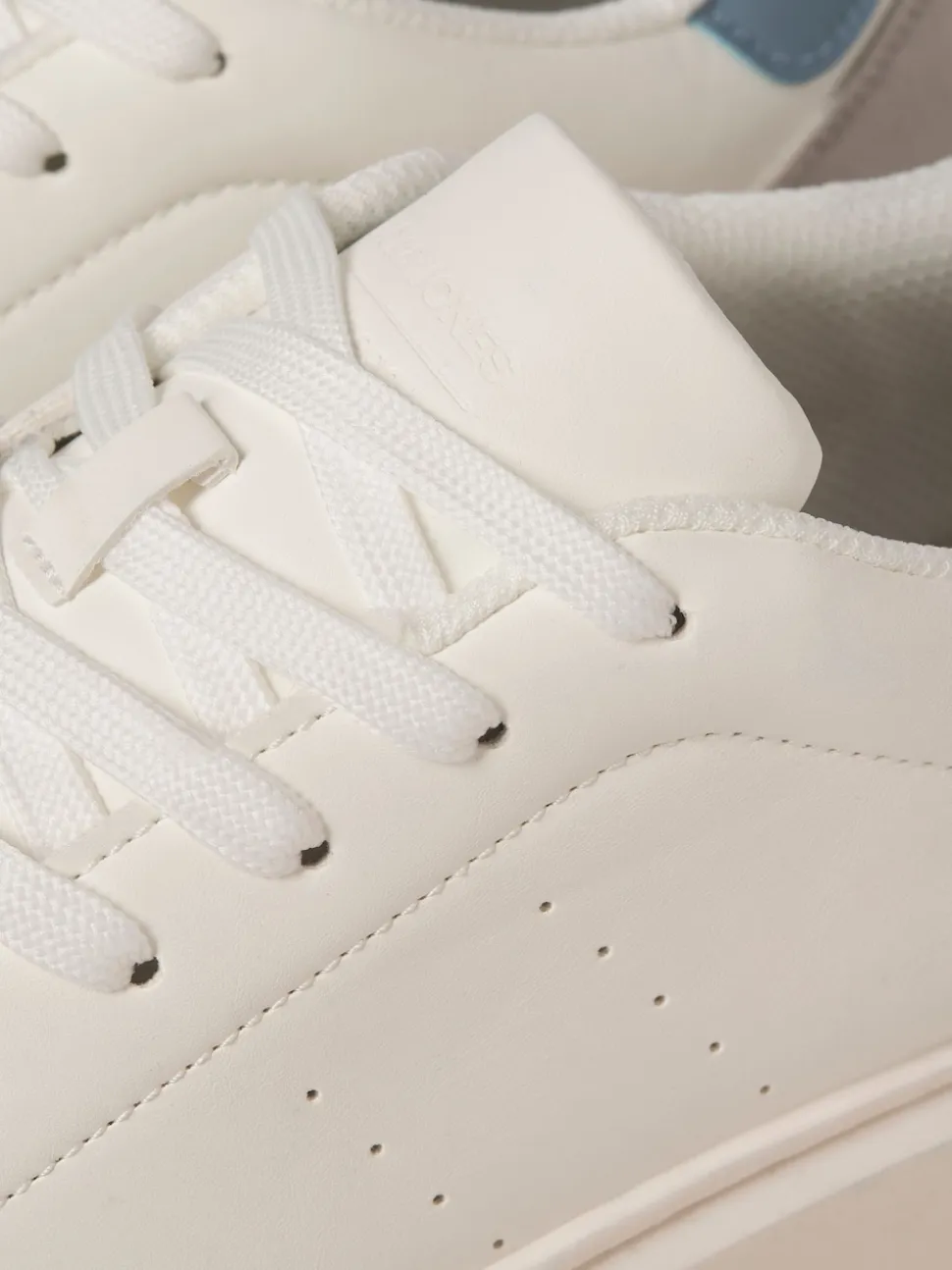 JACK & JONES Off White Chunky Sole PU Trainers