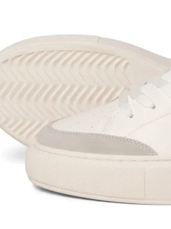 JACK & JONES Off White Chunky Sole PU Trainers