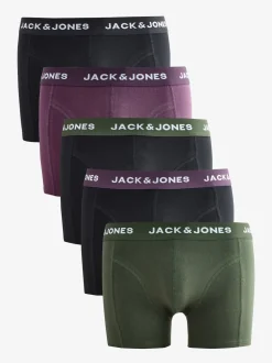 JACK & JONES Purple Boxers 5 Pack