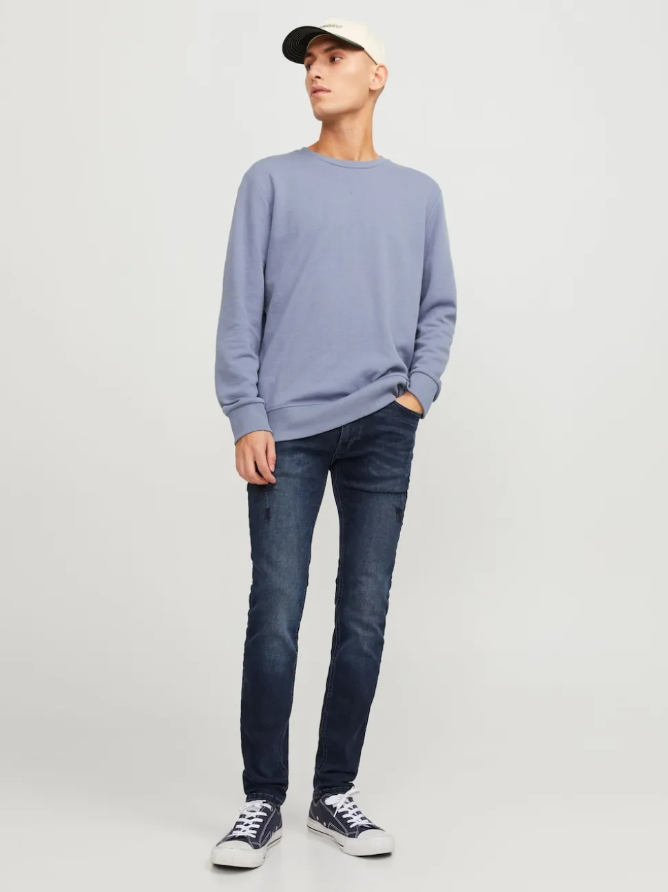 JACK & JONES Sky Blue Liam Skinny Fit Jeans