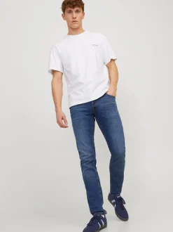 JACK & JONES Washed Blue Slim Fit Glenn Jeans