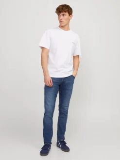JACK & JONES Washed Blue Slim Fit Glenn Jeans