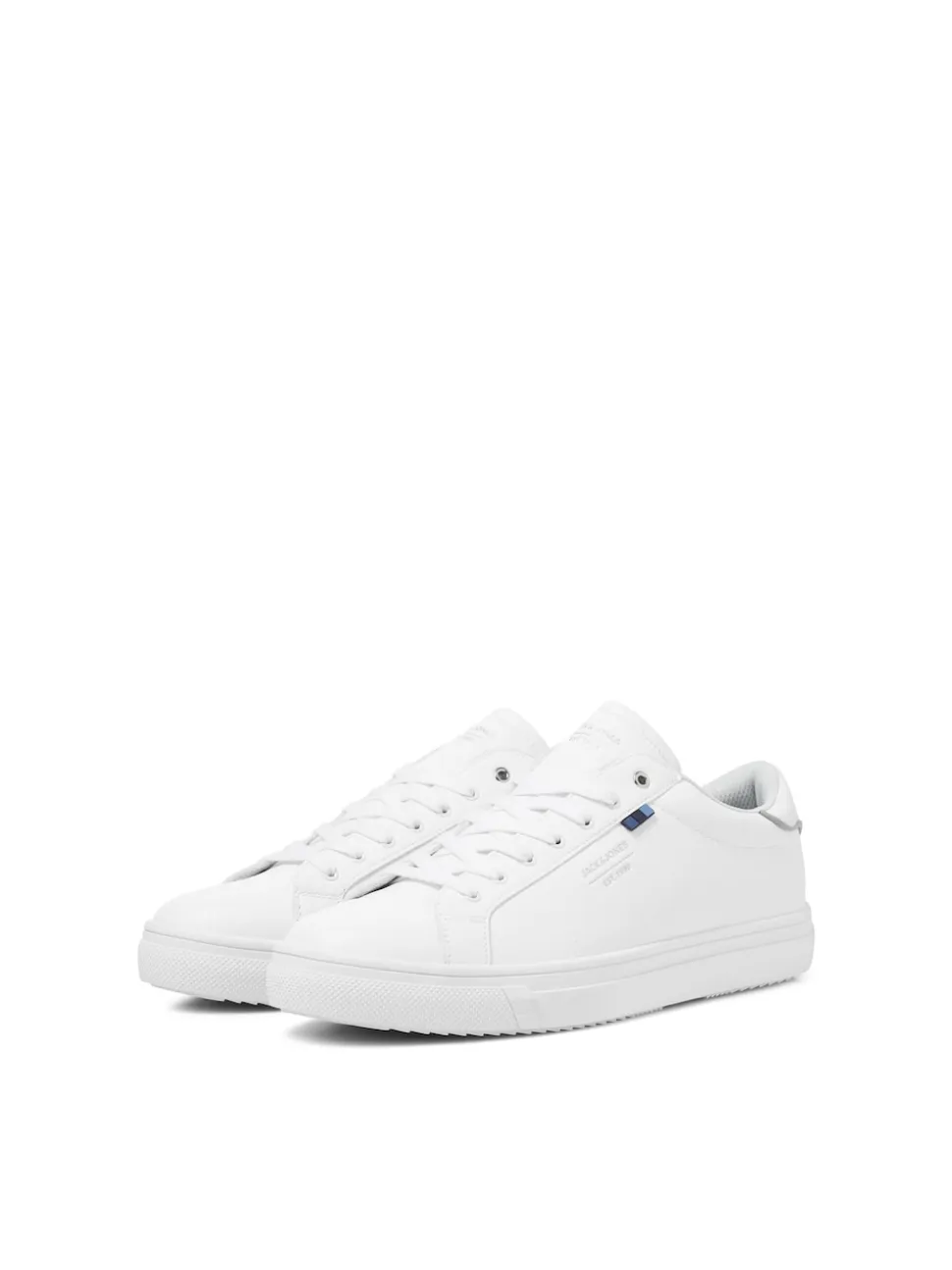 JACK & JONES White Leather Smart Trainers