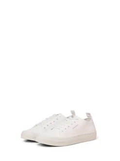 JACK & JONES White White Lace Up Trainers