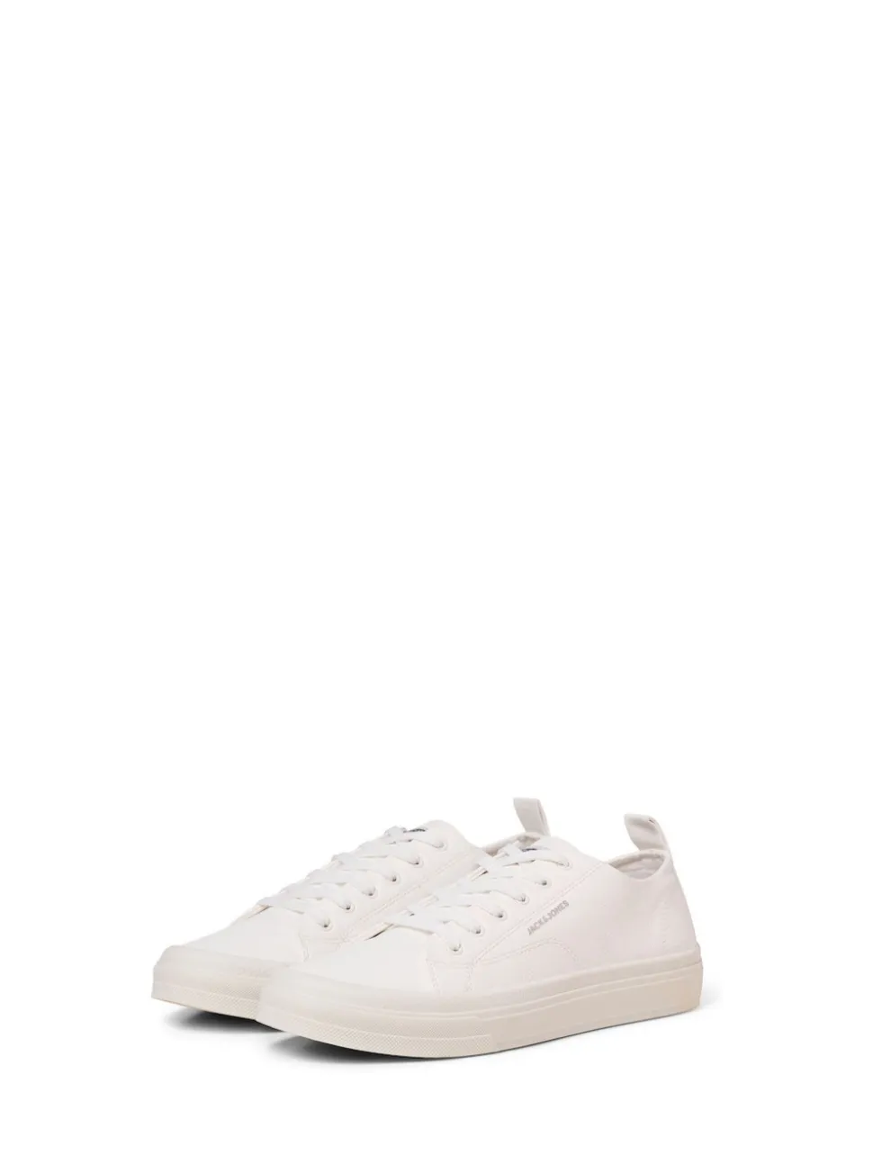 JACK & JONES White White Lace Up Trainers
