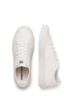 JACK & JONES White White Lace Up Trainers