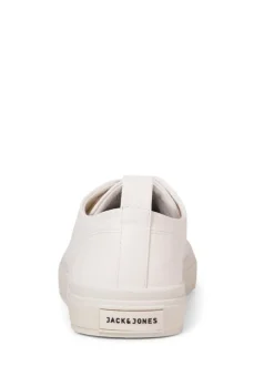 JACK & JONES White White Lace Up Trainers