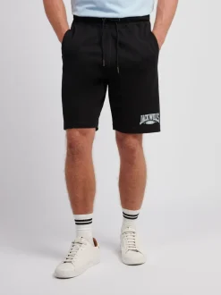 Jack Wills Black Sports Team Loopback Shorts