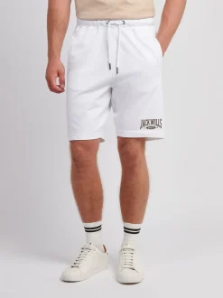 Jack Wills White Sports Team Loopback Shorts