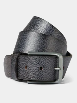 Joe Browns Black Metal Buckle Leather Belt