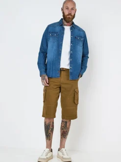 Joe Browns Brown Multi Pocket Cargo Shorts
