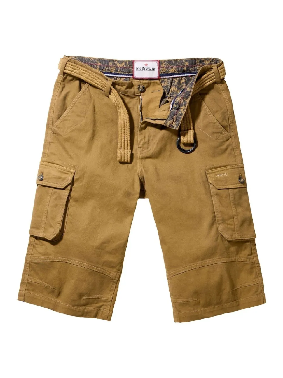 Joe Browns Brown Multi Pocket Cargo Shorts