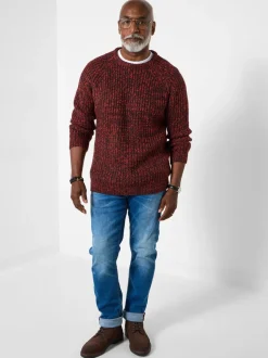 Joe Browns Orange Chunky Rib Knit Jumper