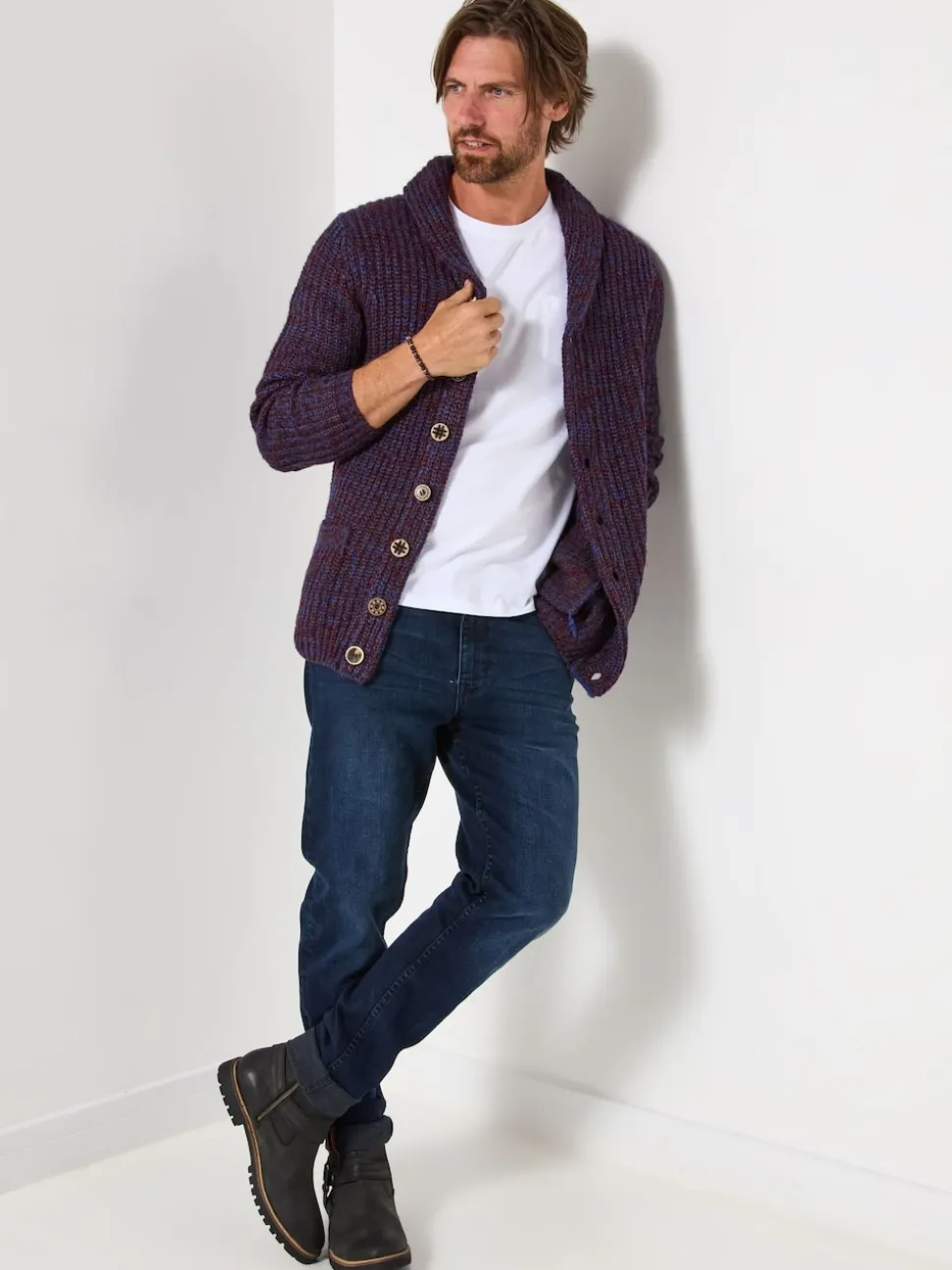 Joe Browns Purple Reel Shawl Cardigan