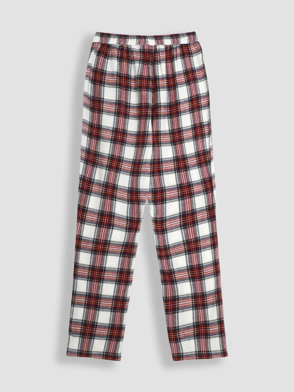 JoJo Maman Bébé Cream Mens Check Woven Pyjama Set