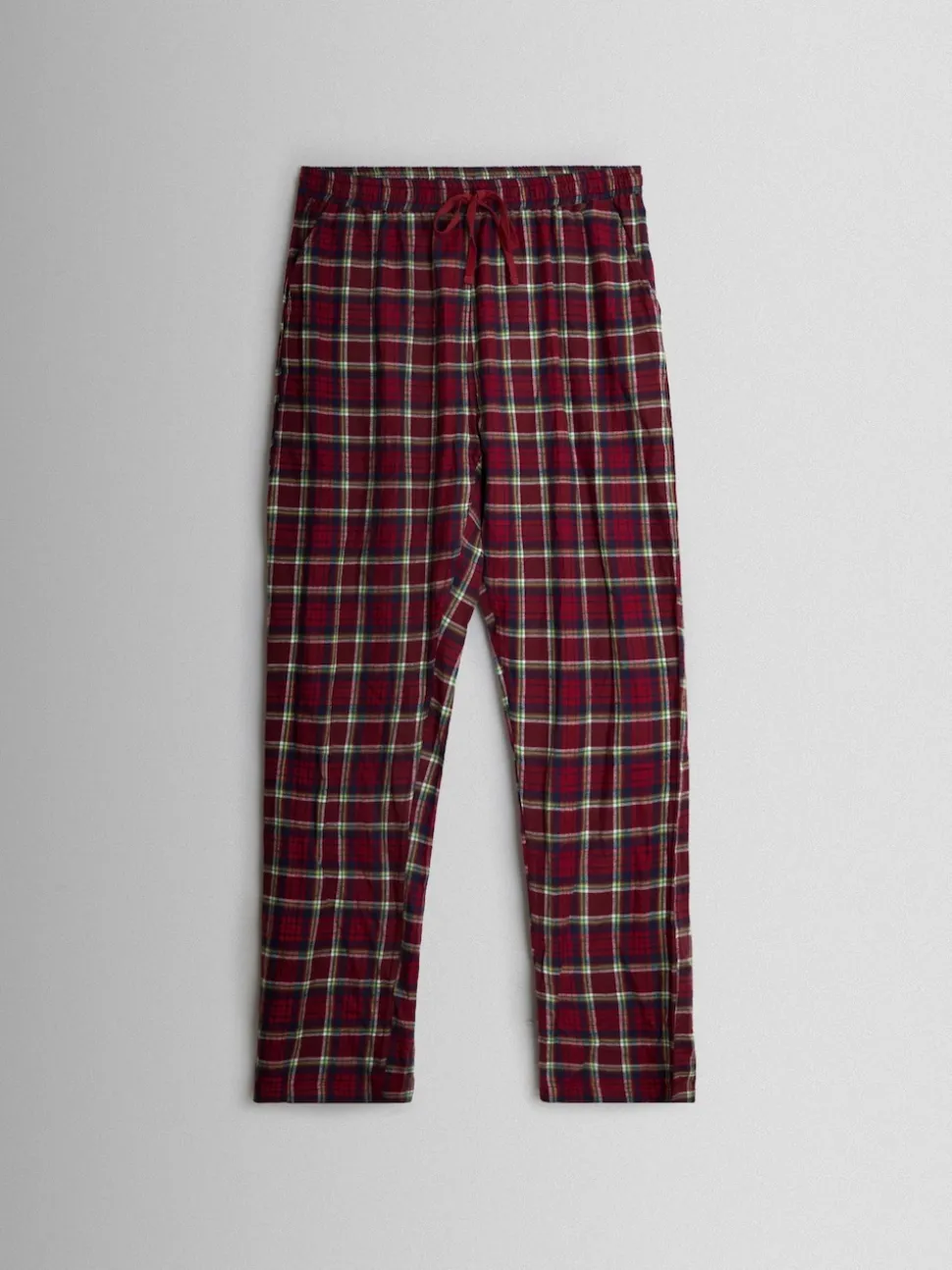 JoJo Maman Bébé Red Mens Classic Check Christmas Pyjamas Set