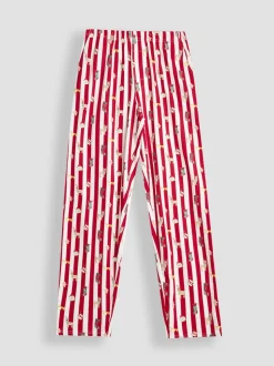 JoJo Maman Bébé Red Men's Stripe Christmas Pyjama Set