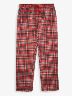 JoJo Maman Bébé Red Men's Tartan Pyjama Set