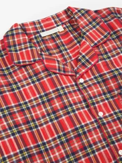 JoJo Maman Bébé Red Men's Tartan Pyjama Set