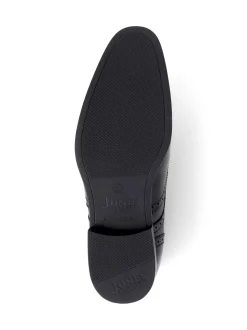 Jones Bootmaker Black Chrome Middleham Leather Oxford Black Shoes