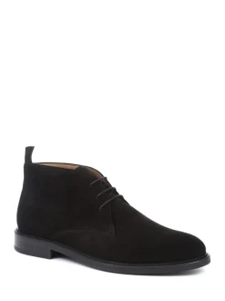 Jones Bootmaker Black Deacon Suede Chukka Boots