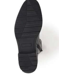 Jones Bootmaker Black Derry Leather Lace-Up Boots