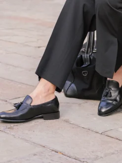 Jones Bootmaker Black Devon2 Leather Loafers
