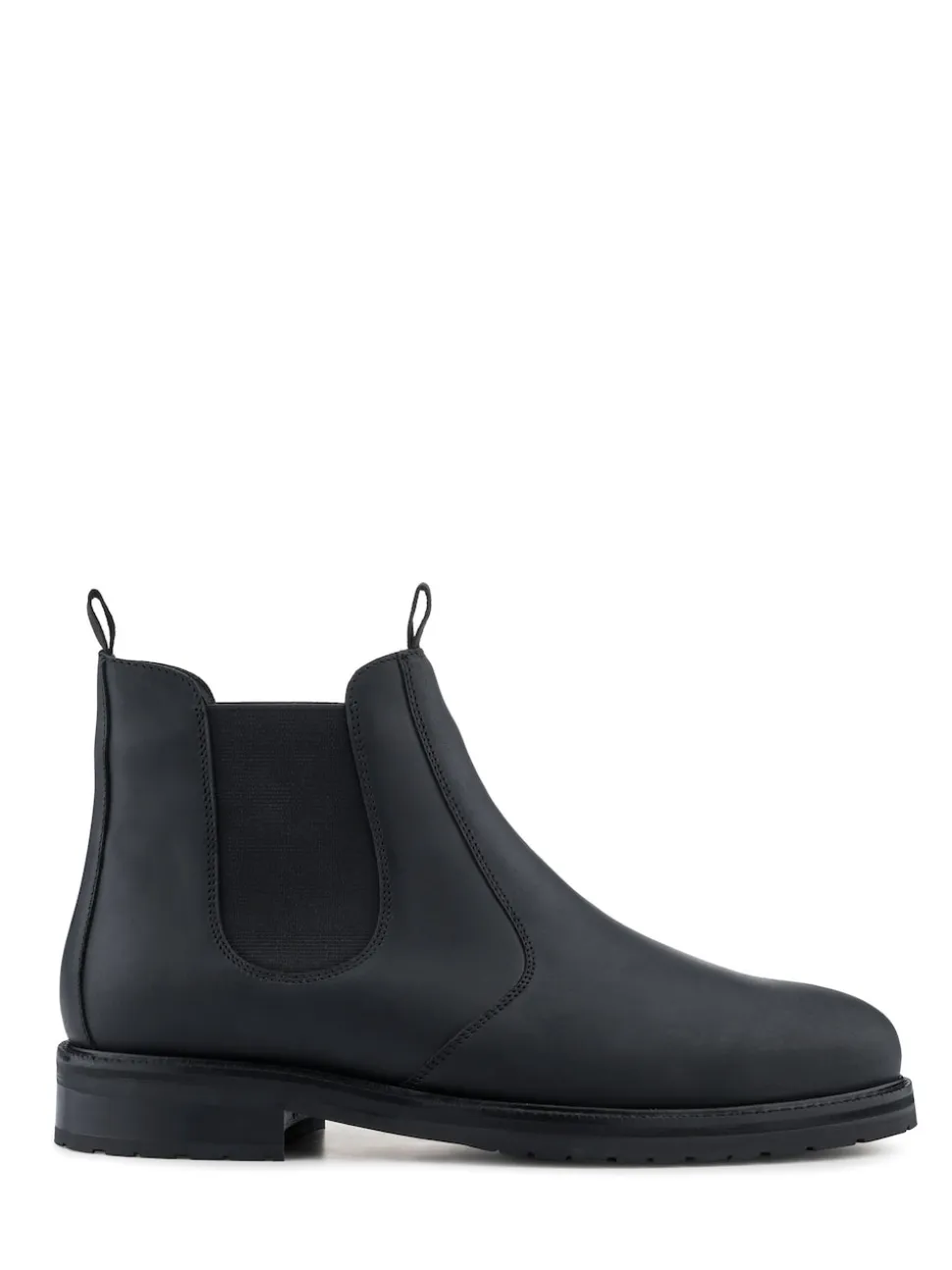 Jones Bootmaker Black Emile Wide Fit Leather Slip-On Boots