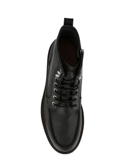 Jones Bootmaker Black Essex Chunky Leather Boots