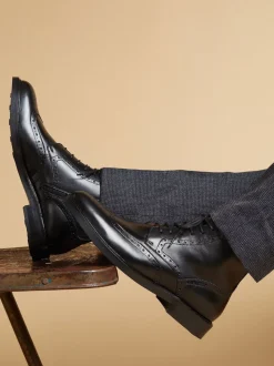 Jones Bootmaker Black Fletcher Leather Boots