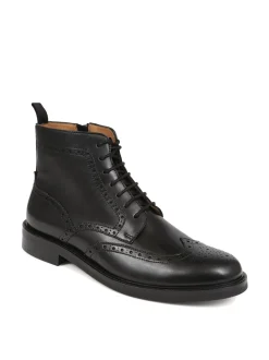 Jones Bootmaker Black Fletcher Leather Boots