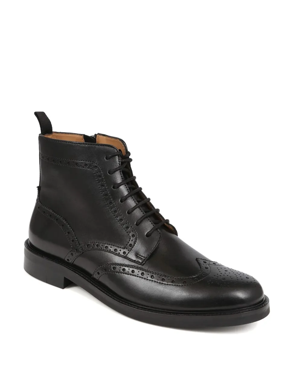 Jones Bootmaker Black Fletcher Leather Boots