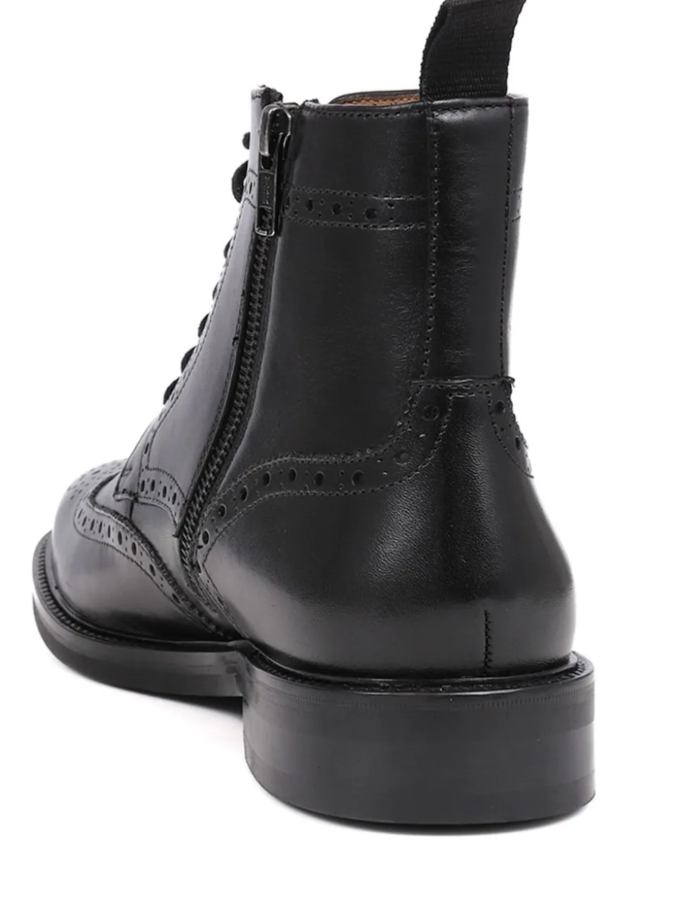 Jones Bootmaker Black Fletcher Leather Boots