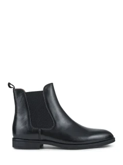 Jones Bootmaker Black Gibson Leather Wide-Fit Chelsea Boots