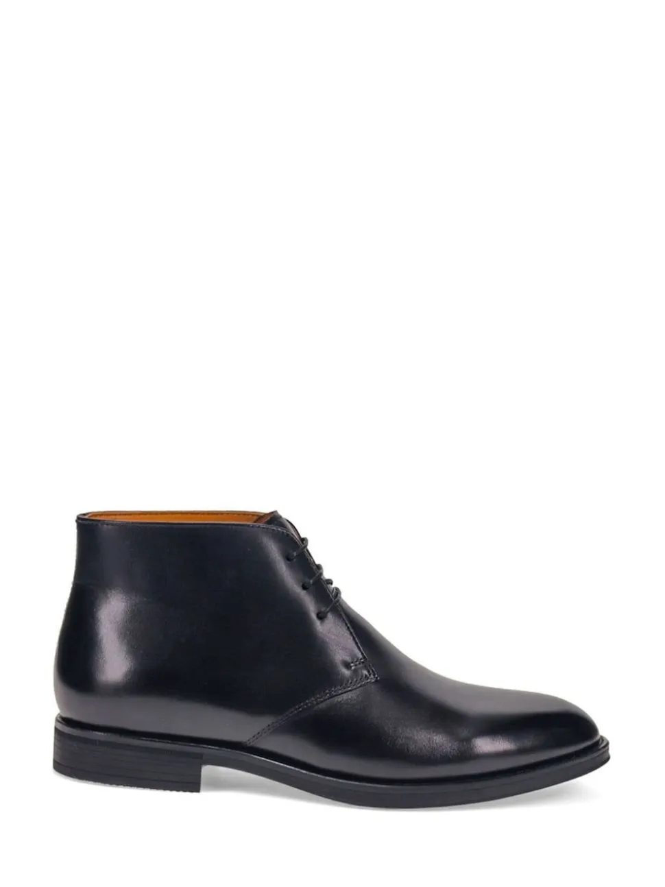 Jones Bootmaker Black Gordon Lace-Up Wide-Fit Leather Boots