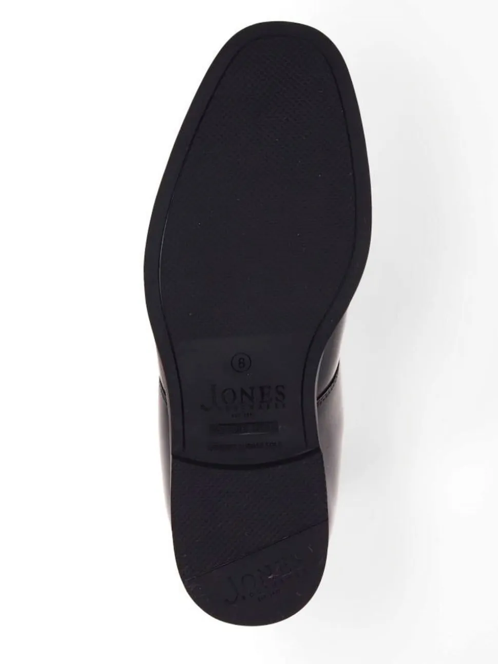 Jones Bootmaker Black Gordon Lace-Up Wide-Fit Leather Boots
