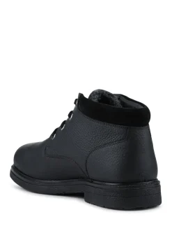 Jones Bootmaker Black Halifax Waterproof Leather Ankle Boots
