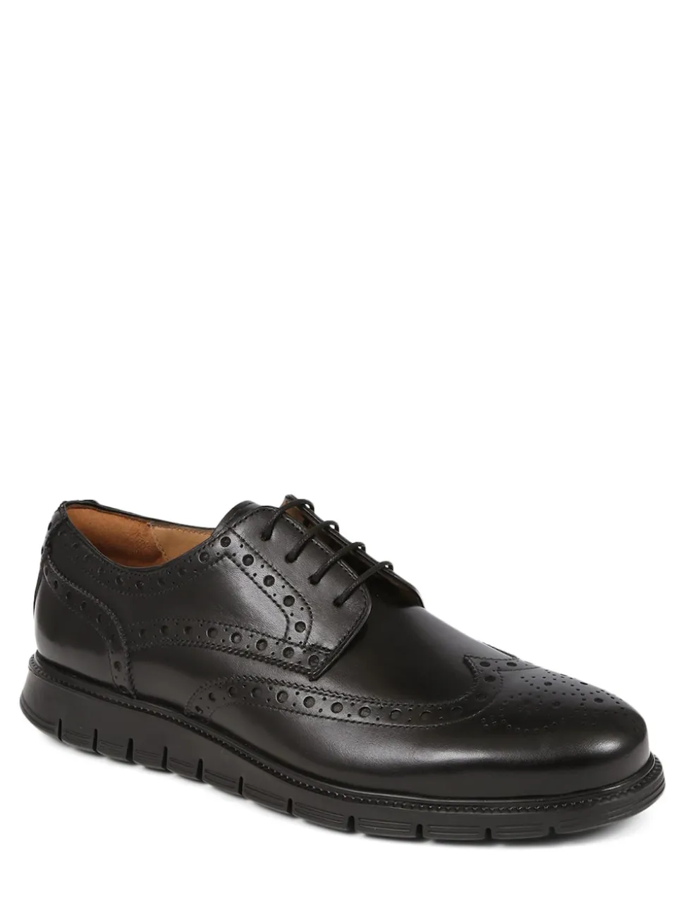 Jones Bootmaker Black London City 2 Brogues Derby Shoes